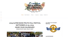 Desktop Screenshot of fruitafallfestival.com